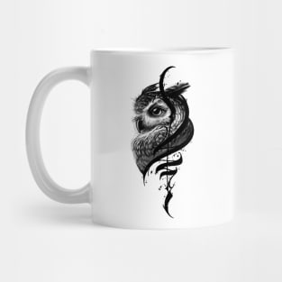 Owl bird lettering Mug